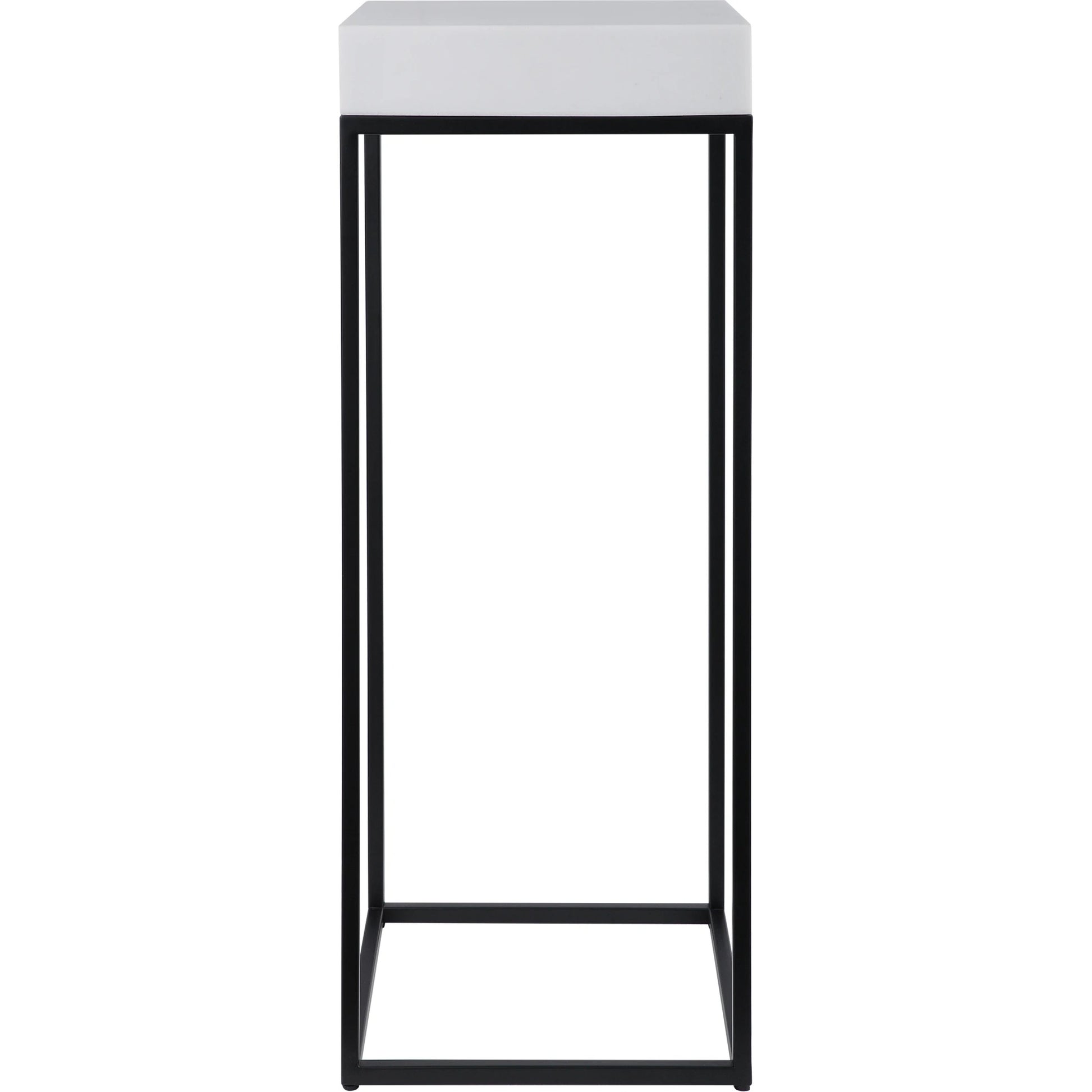 Gambia Marble Plant Stand by Uttermost in marble. Made from resin, stone powder 80%, steel 20% in a modern style.