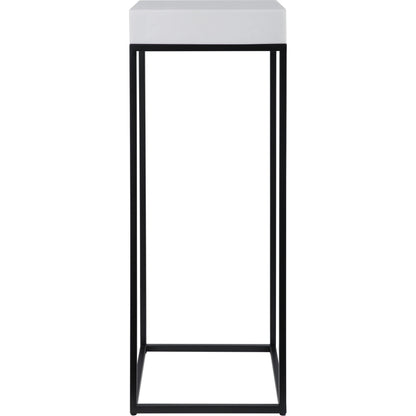 Gambia Marble Plant Stand by Uttermost in marble. Made from resin, stone powder 80%, steel 20% in a modern style.