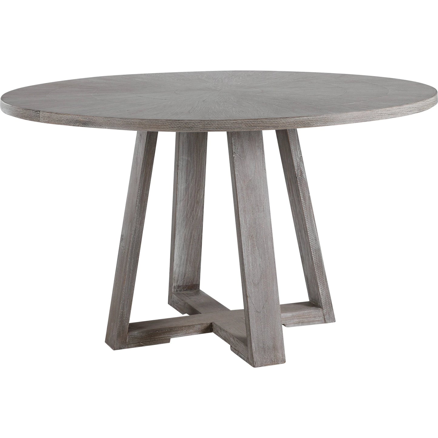 001 SR-766731 | Primary Silo | Gidran Dining Table by Uttermost in gray. Made from elm, oak, oak veneer, plywood, iron in a coastal style.