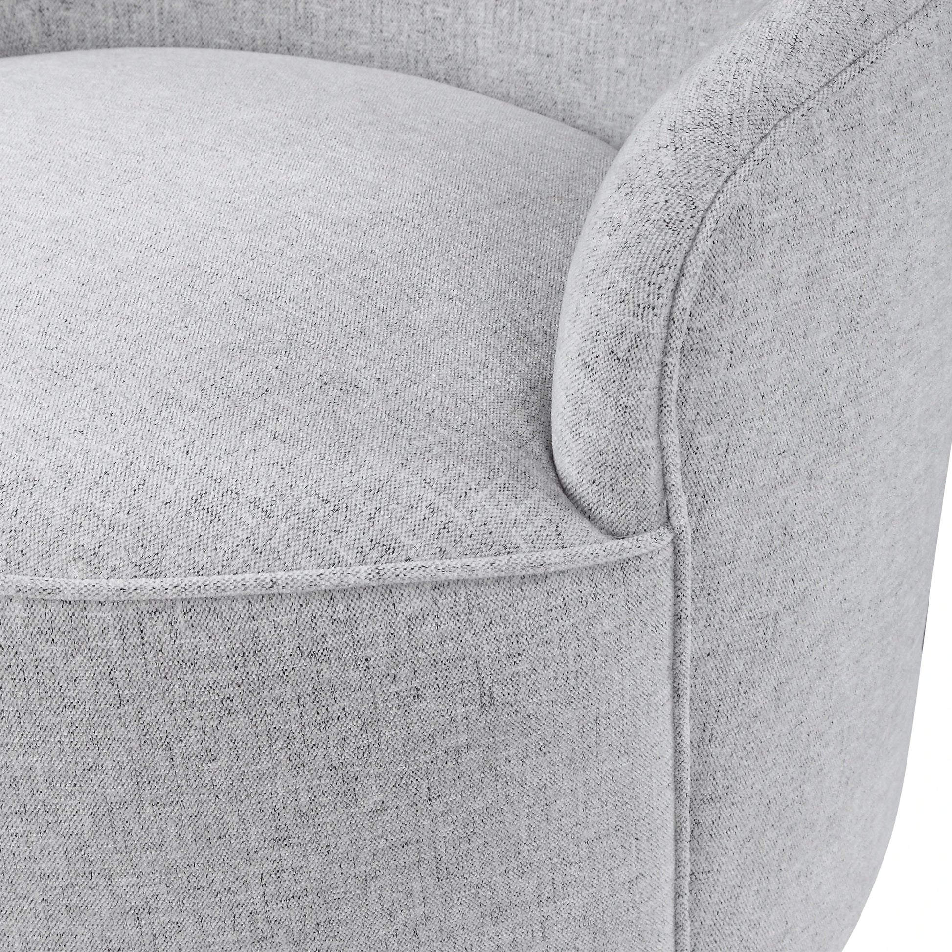 Hobart Casual Swivel Chair by Uttermost. Made from plywood, stainless steel, fabric, foam in a modern style.