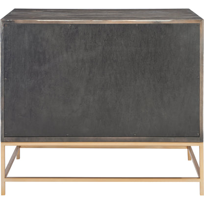 Armistead Drawer Chest by Uttermost in walnut. Made from oak veneer, steel, mdf in a modern style.