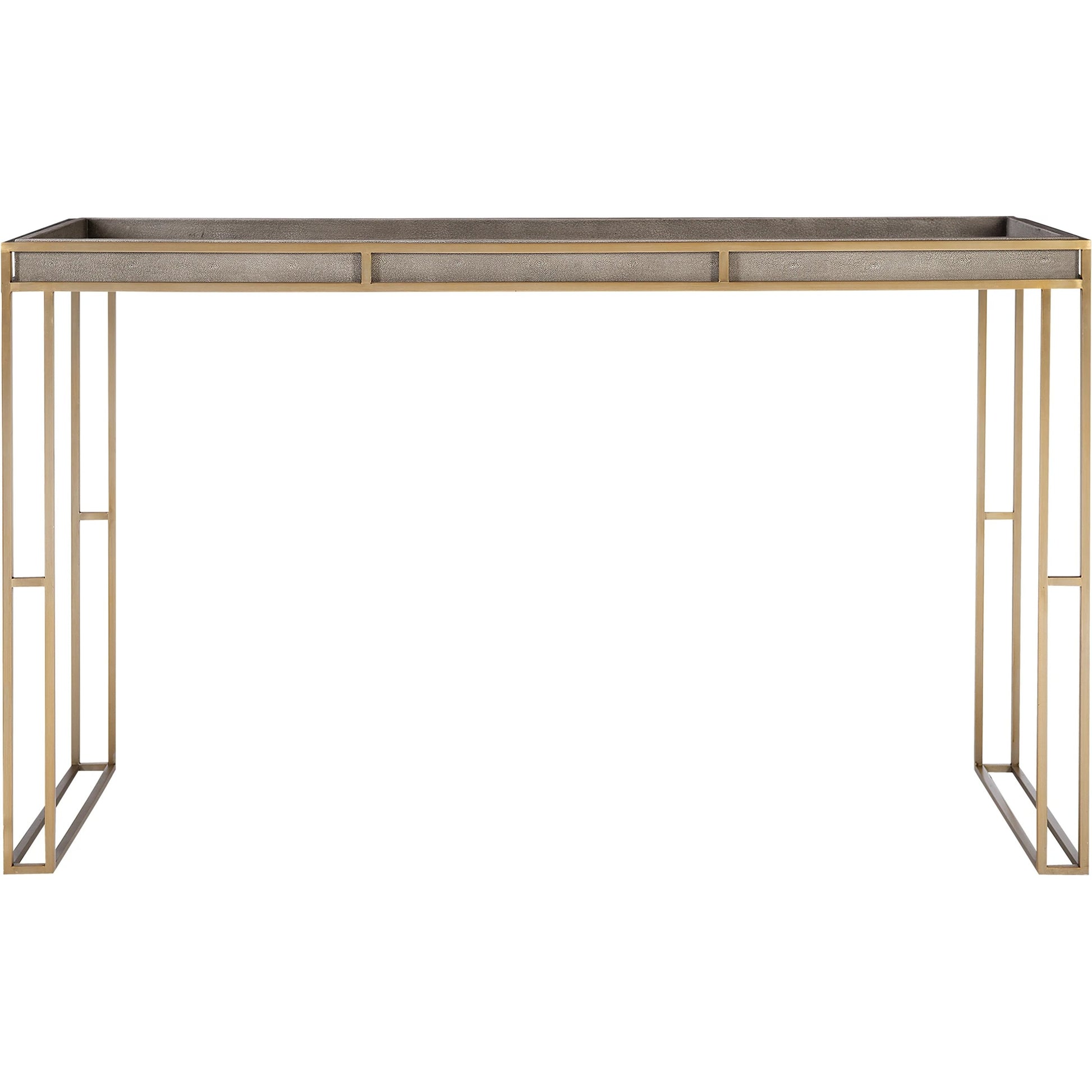 Cardew Modern Console Table by Uttermost. Made from pu fabric, steel, mdf in a modern style.