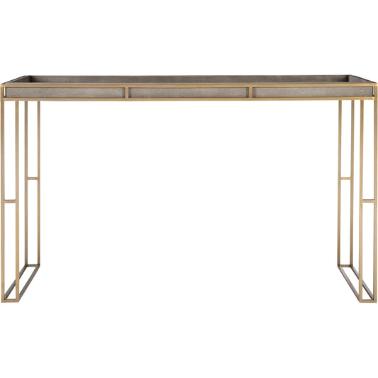 Cardew Modern Console Table by Uttermost. Made from pu fabric, steel, mdf in a modern style.