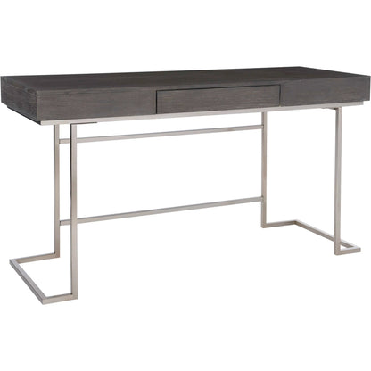 Claude Modern Oak Desk by Uttermost. Made from mdf, oak veneer, steel in a modern style.