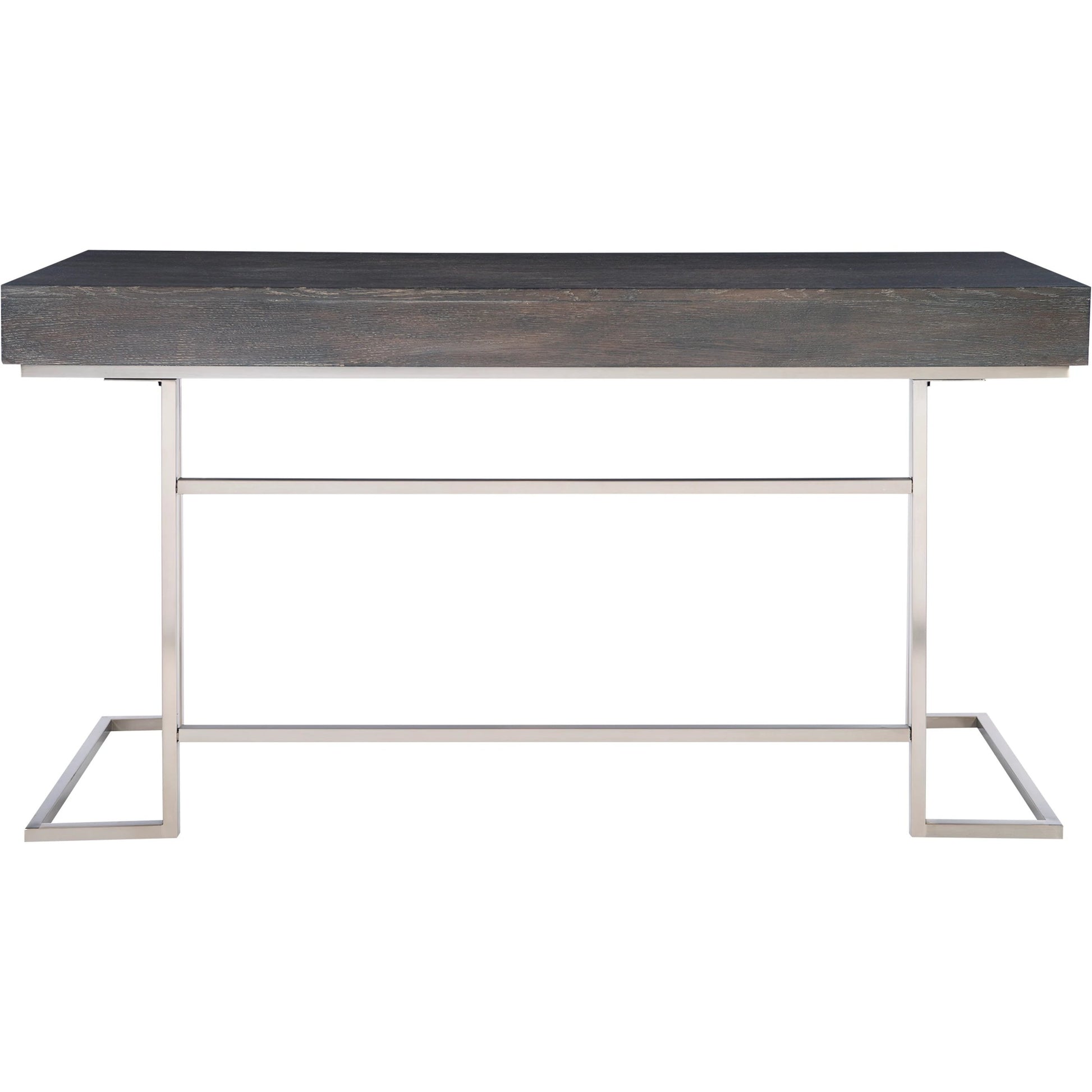 Claude Modern Oak Desk by Uttermost. Made from mdf, oak veneer, steel in a modern style.