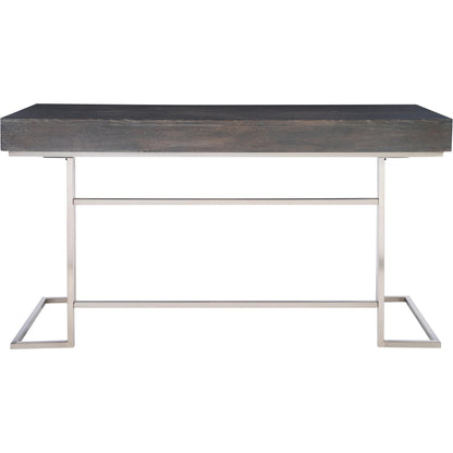 Claude Modern Oak Desk by Uttermost. Made from mdf, oak veneer, steel in a modern style.