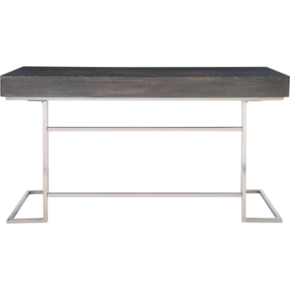 Claude Modern Oak Desk by Uttermost. Made from mdf, oak veneer, steel in a modern style.