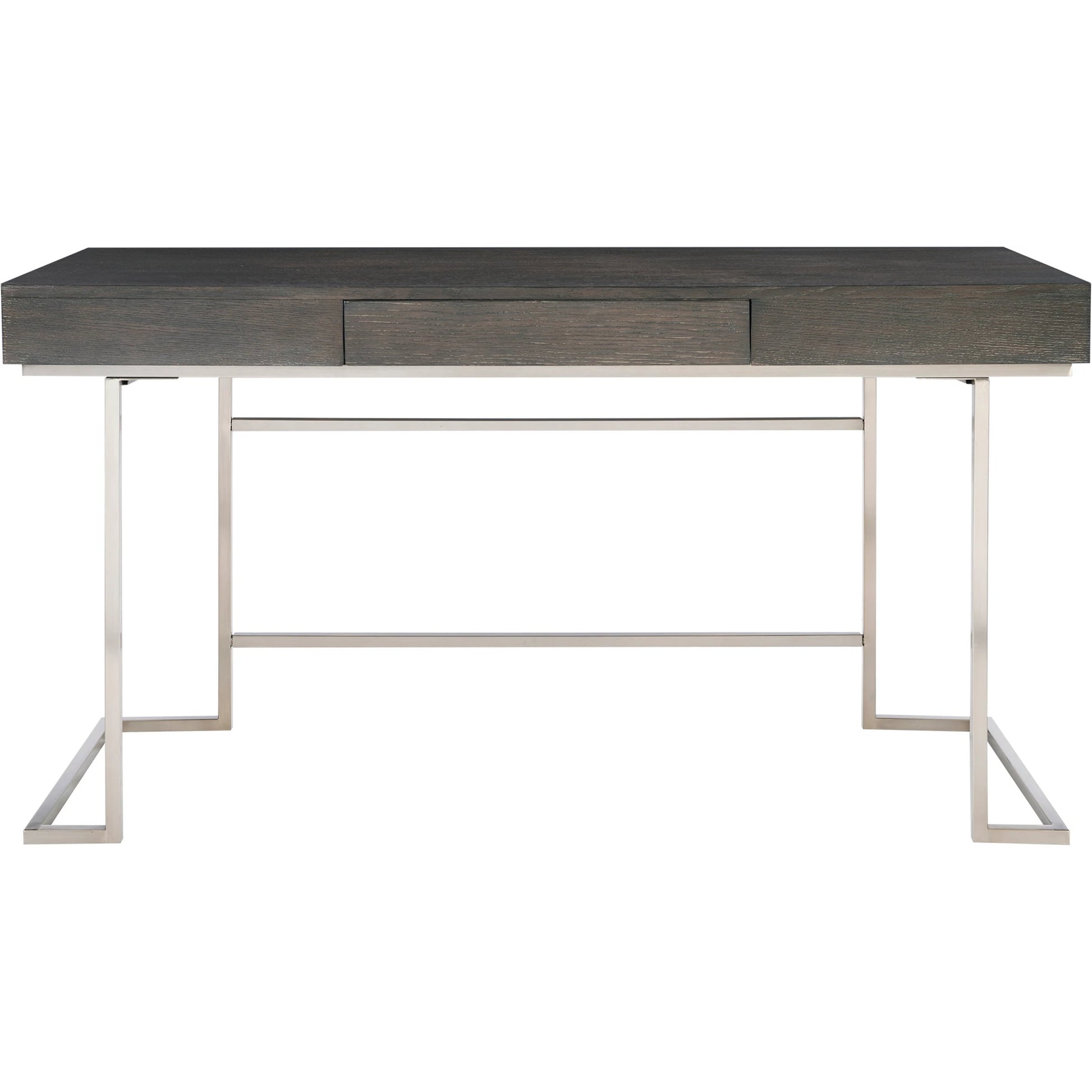 Claude Modern Oak Desk by Uttermost. Made from mdf, oak veneer, steel in a modern style.