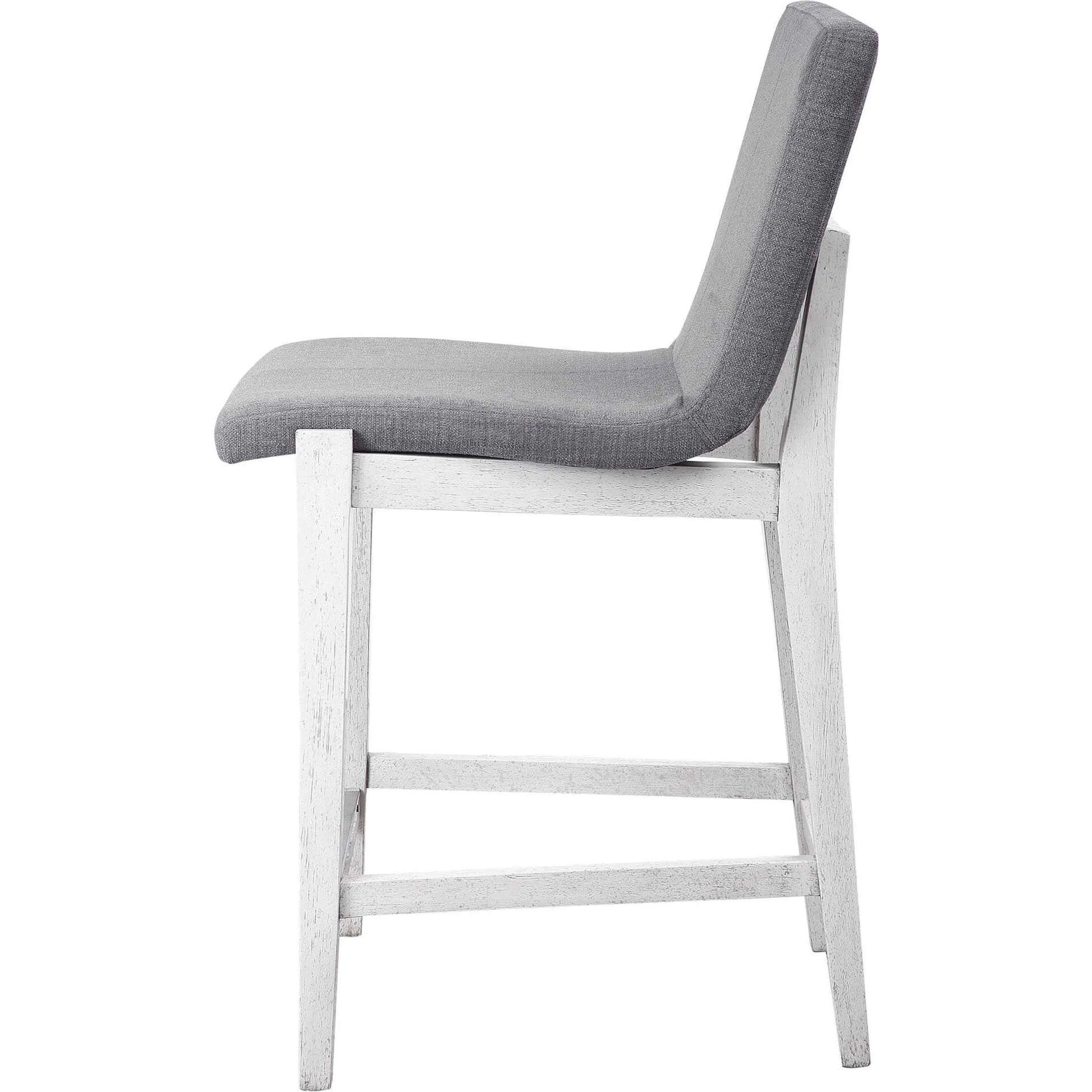 Brazos Counter Stool by Uttermost in gray. Made from rubber wood, plywood, fabric, foam in a modern style.