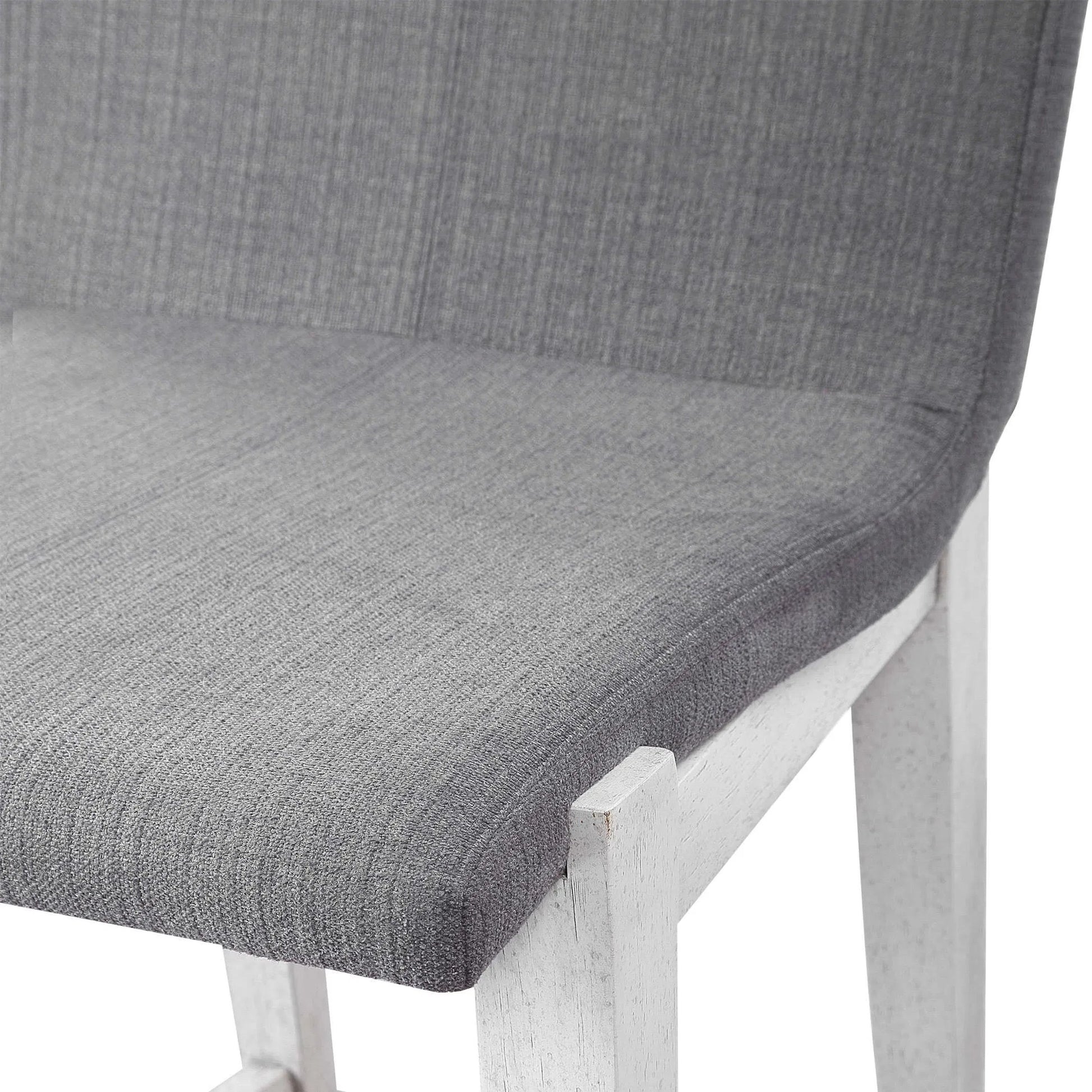 Brazos Counter Stool by Uttermost in gray. Made from rubber wood, plywood, fabric, foam in a modern style.