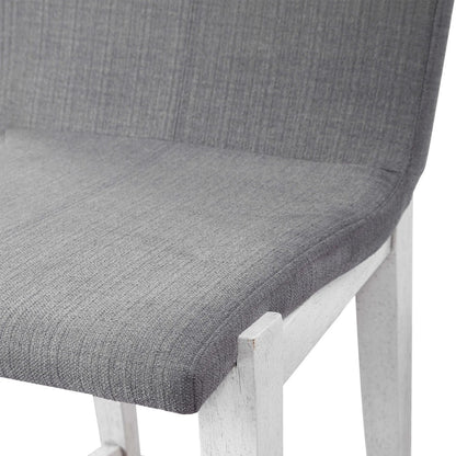 Brazos Counter Stool by Uttermost in gray. Made from rubber wood, plywood, fabric, foam in a modern style.