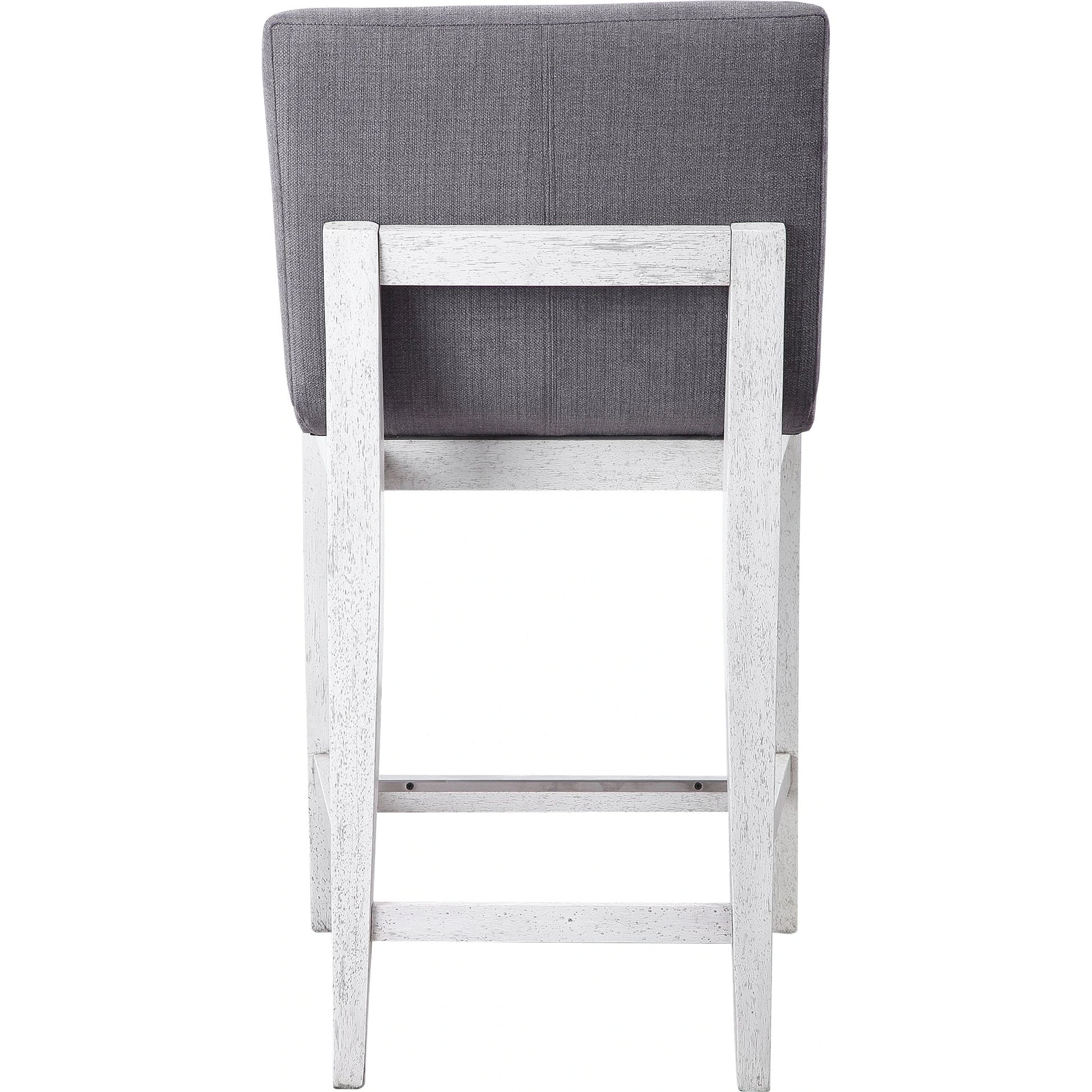 Brazos Counter Stool by Uttermost in gray. Made from rubber wood, plywood, fabric, foam in a modern style.