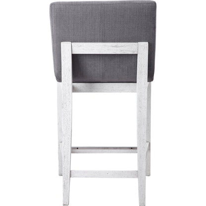 Brazos Counter Stool by Uttermost in gray. Made from rubber wood, plywood, fabric, foam in a modern style.