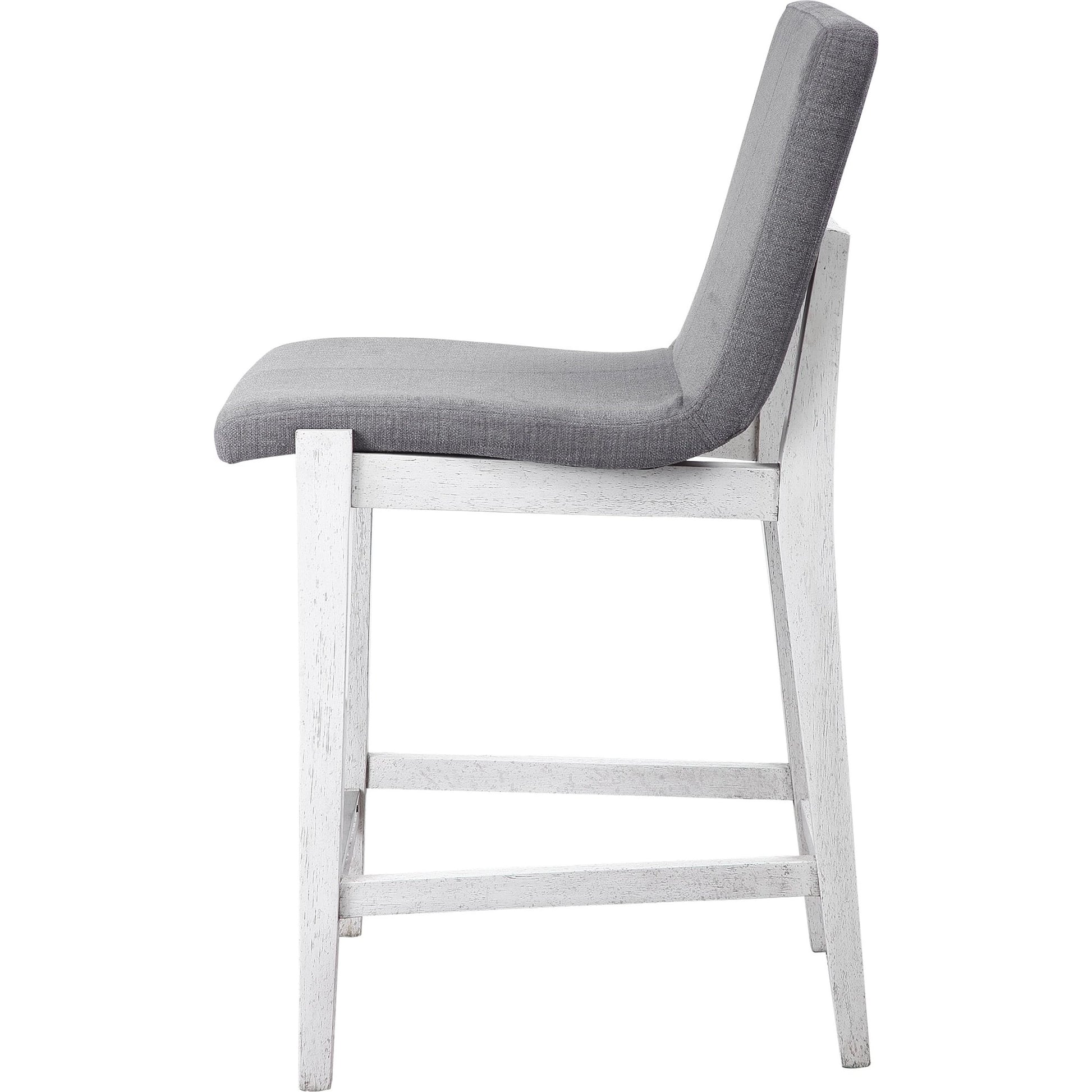 Brazos Counter Stool by Uttermost in gray. Made from rubber wood, plywood, fabric, foam in a modern style.