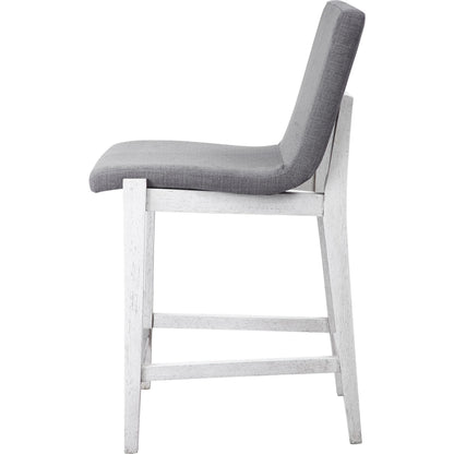 Brazos Counter Stool by Uttermost in gray. Made from rubber wood, plywood, fabric, foam in a modern style.