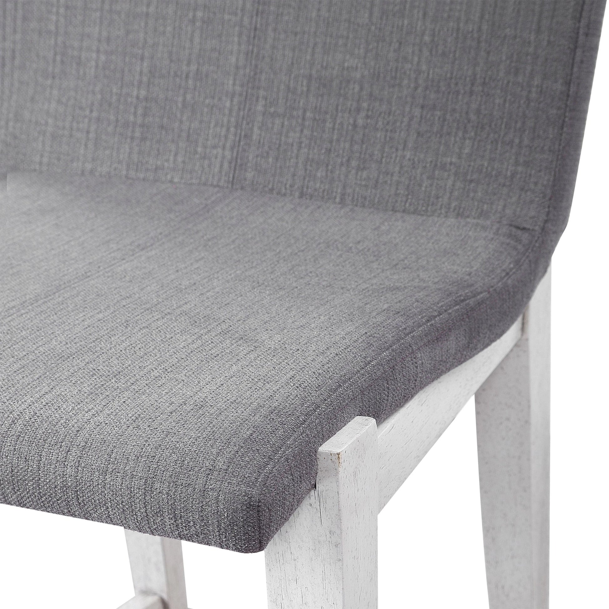 Brazos Counter Stool by Uttermost in gray. Made from rubber wood, plywood, fabric, foam in a modern style.