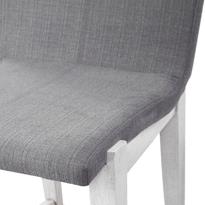 Brazos Counter Stool by Uttermost in gray. Made from rubber wood, plywood, fabric, foam in a modern style.