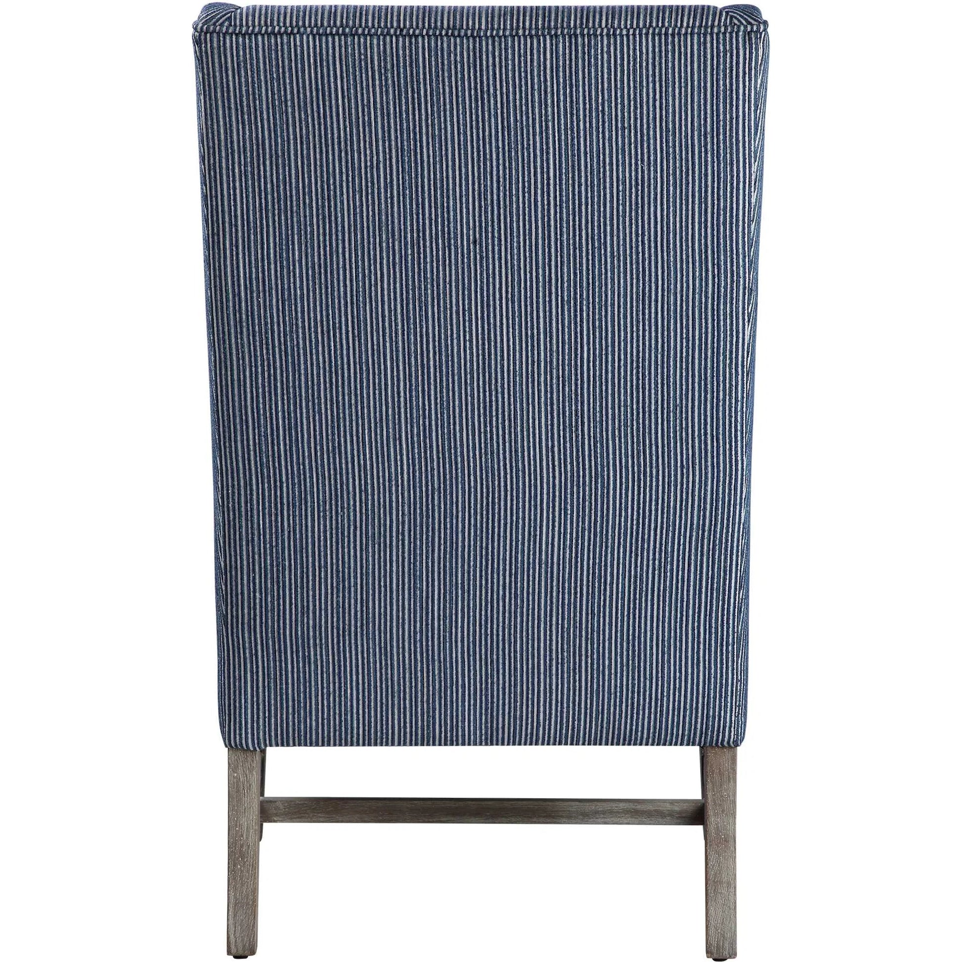 Galiot Wingback Accent Chair by Uttermost. Made from rubber wood, eucalyptus, fabric, foam, plywood in a modern style.