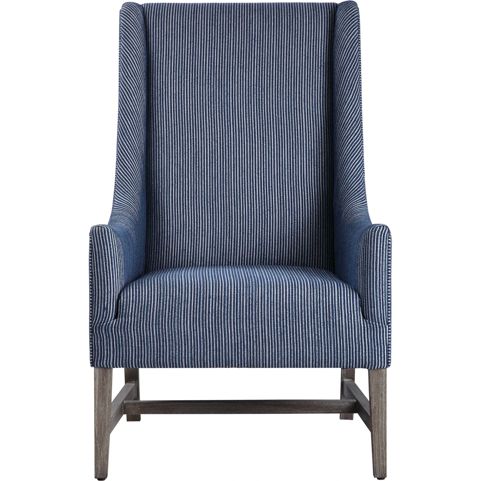 Galiot Wingback Accent Chair by Uttermost. Made from rubber wood, eucalyptus, fabric, foam, plywood in a modern style.