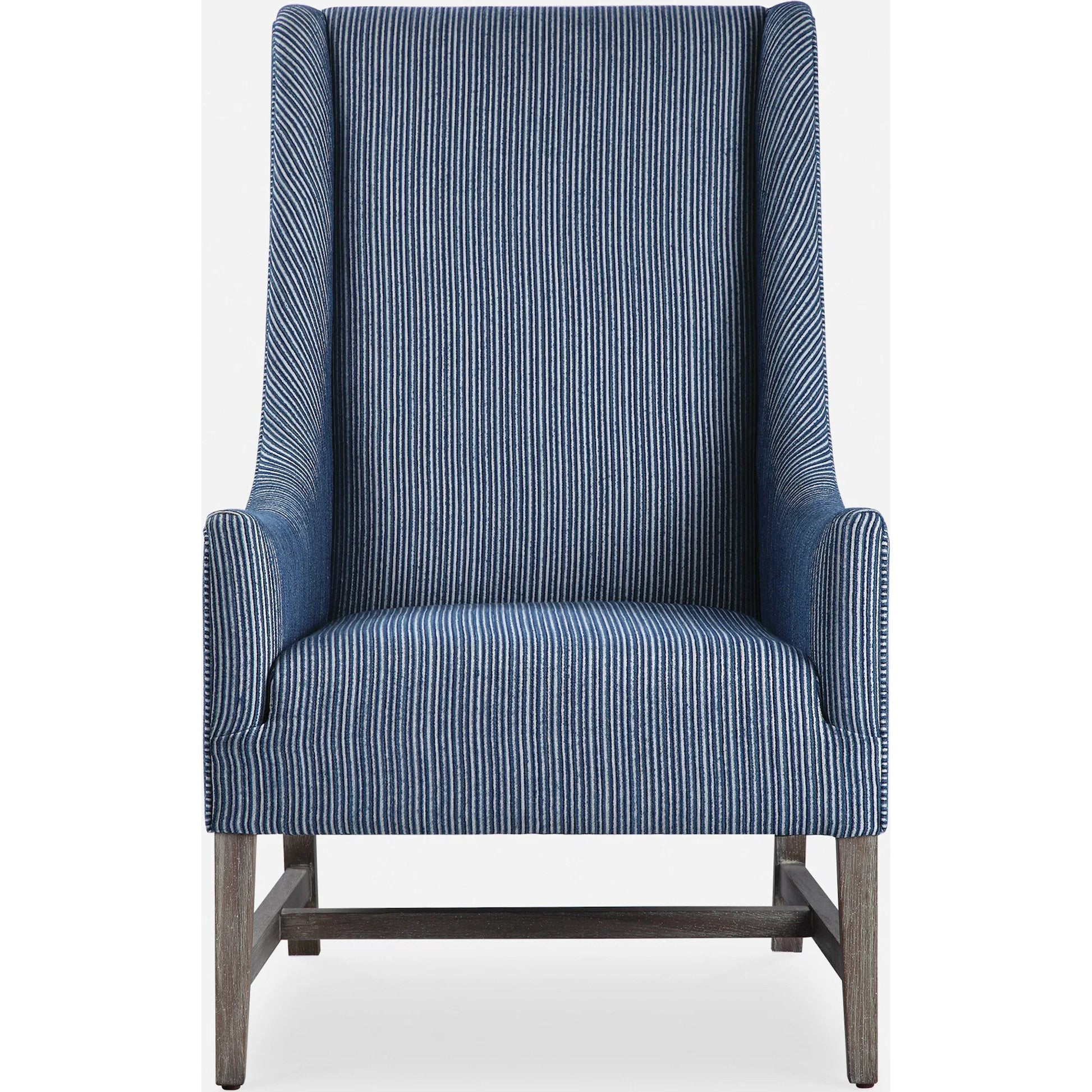 Galiot Wingback Accent Chair by Uttermost. Made from rubber wood, eucalyptus, fabric, foam, plywood in a modern style.