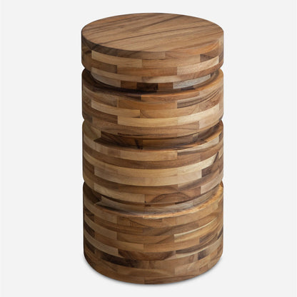 Boone Drink Table by Uttermost. Made from accacia wood with plywood in a modern style.