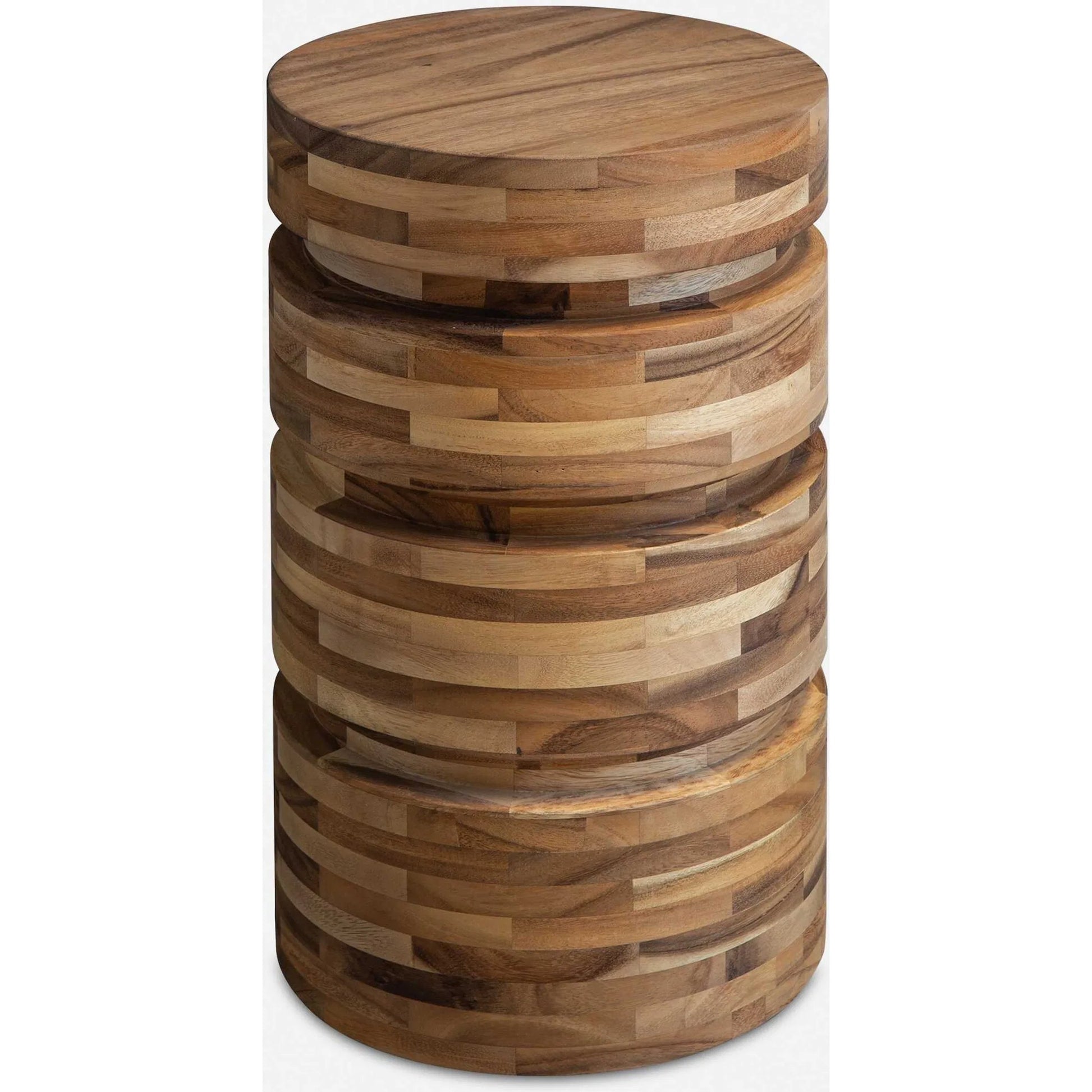 Boone Drink Table by Uttermost. Made from accacia wood with plywood in a modern style.