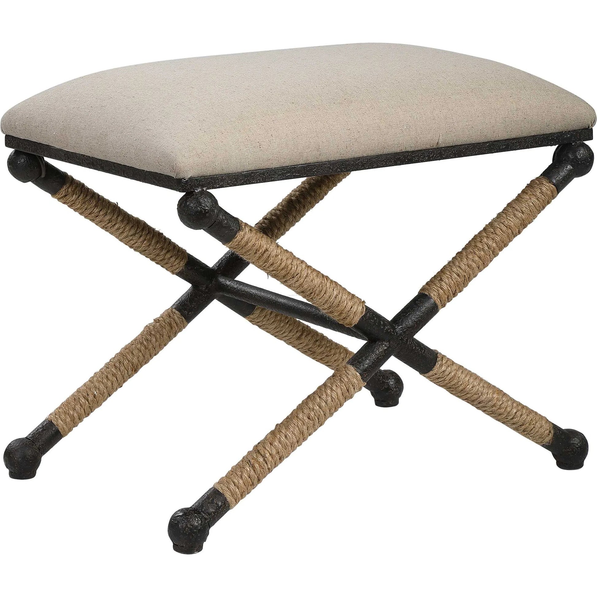 Firth Small Bench by Uttermost. Made from unique in a coastal style.