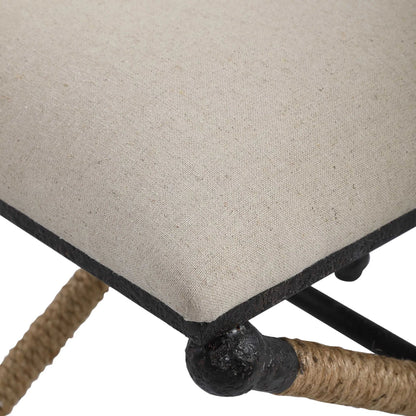 Firth Small Bench by Uttermost. Made from unique in a coastal style.