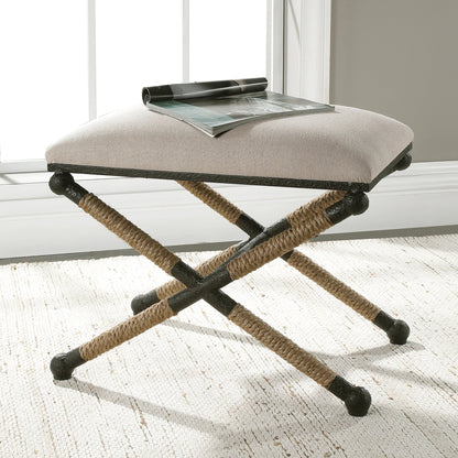 Firth Small Bench by Uttermost. Made from unique in a coastal style.