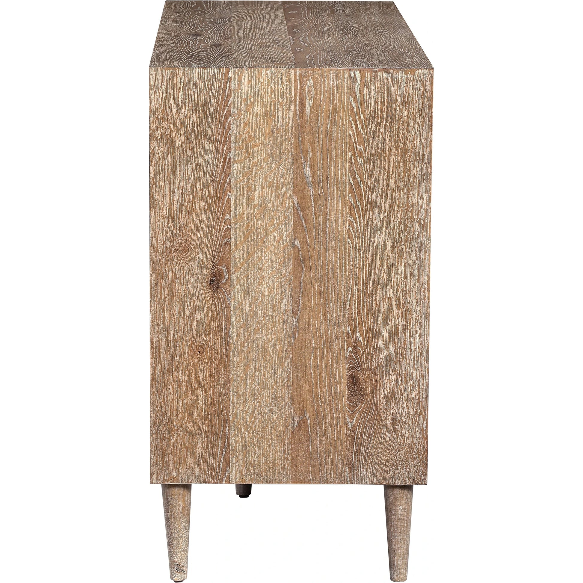 Dani Cabinet by Uttermost in white. Made from rubber wood, plywood, mdf, oak veneer in a modern style.