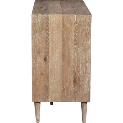 Dani Cabinet by Uttermost in white. Made from rubber wood, plywood, mdf, oak veneer in a modern style.