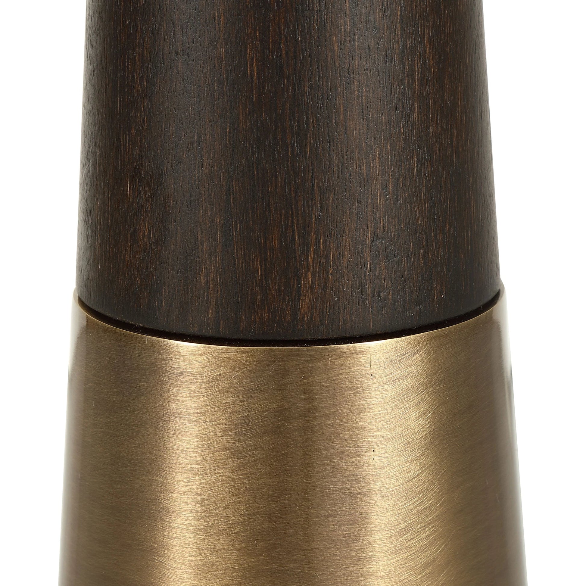 Fortier Accent Table by Uttermost in black. Made from 50% iron, 10% glass, 40% rubber wood in a eclectic & global style.