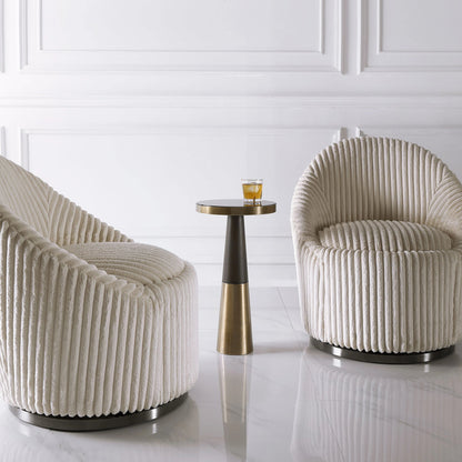 Fortier Accent Table by Uttermost in black. Made from 50% iron, 10% glass, 40% rubber wood in a eclectic & global style.