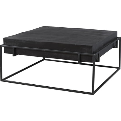 Telone Coffee Table by Uttermost in black. Made from iron, aluminum in a modern style.