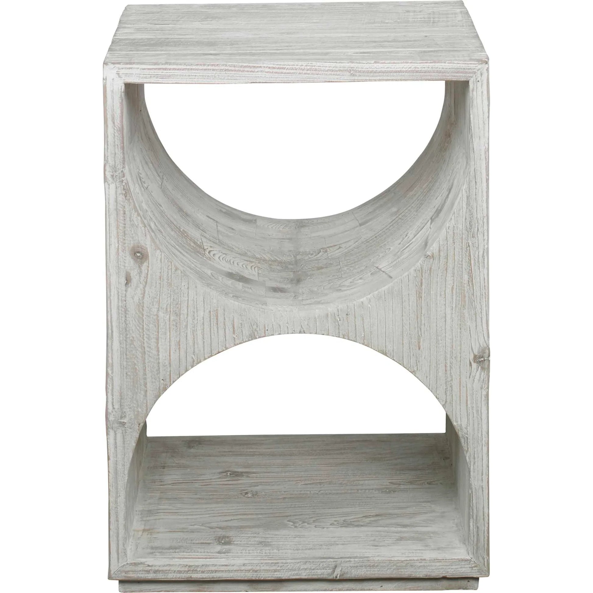 Hans Side Table by Uttermost in ivory. Made from fir wood, plywood in a eclectic & global style.