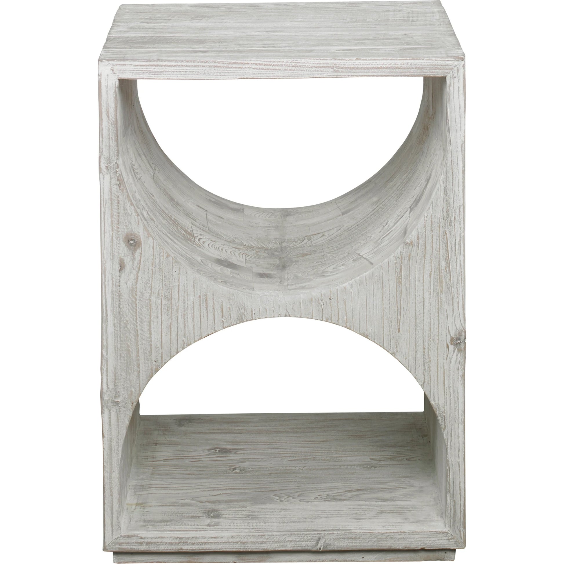Hans Side Table by Uttermost in ivory. Made from fir wood, plywood in a eclectic & global style.