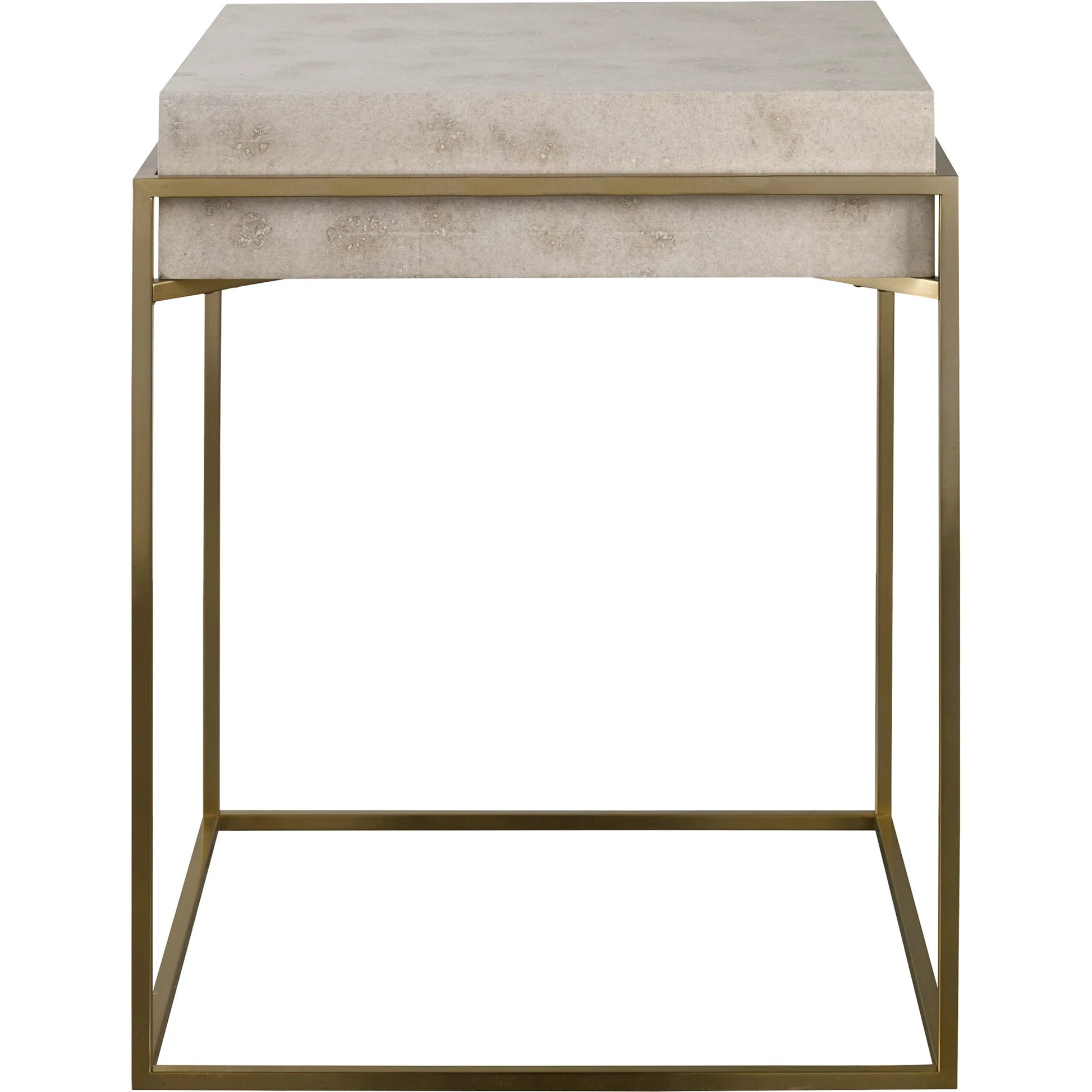 Inda Accent Table by Uttermost. Made from mdf, steel, veneer in a transitional style.