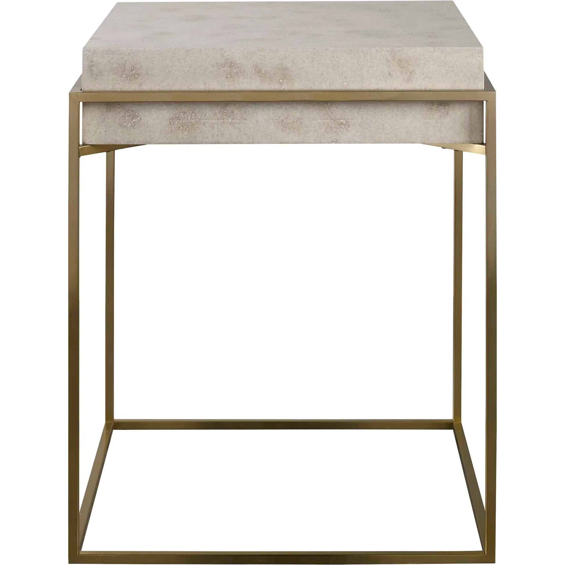 Inda Accent Table by Uttermost. Made from mdf, steel, veneer in a transitional style.