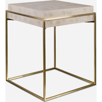 Inda Accent Table by Uttermost. Made from mdf, steel, veneer in a transitional style.