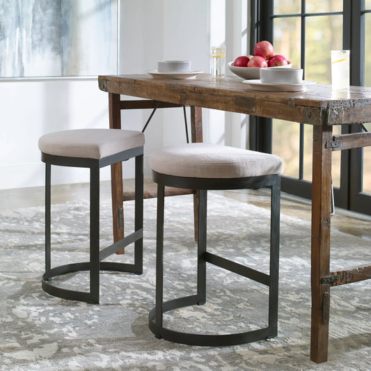Ivanna Counter Stool by Uttermost. Made from unique in a transitional style.