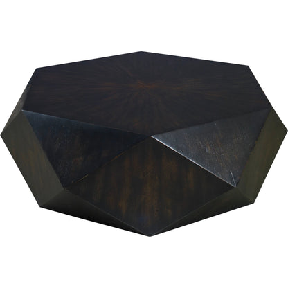 Volker Small Coffee Table by Uttermost in black. Made from mdf carb phase 2 with javawood in a eclectic & global style.