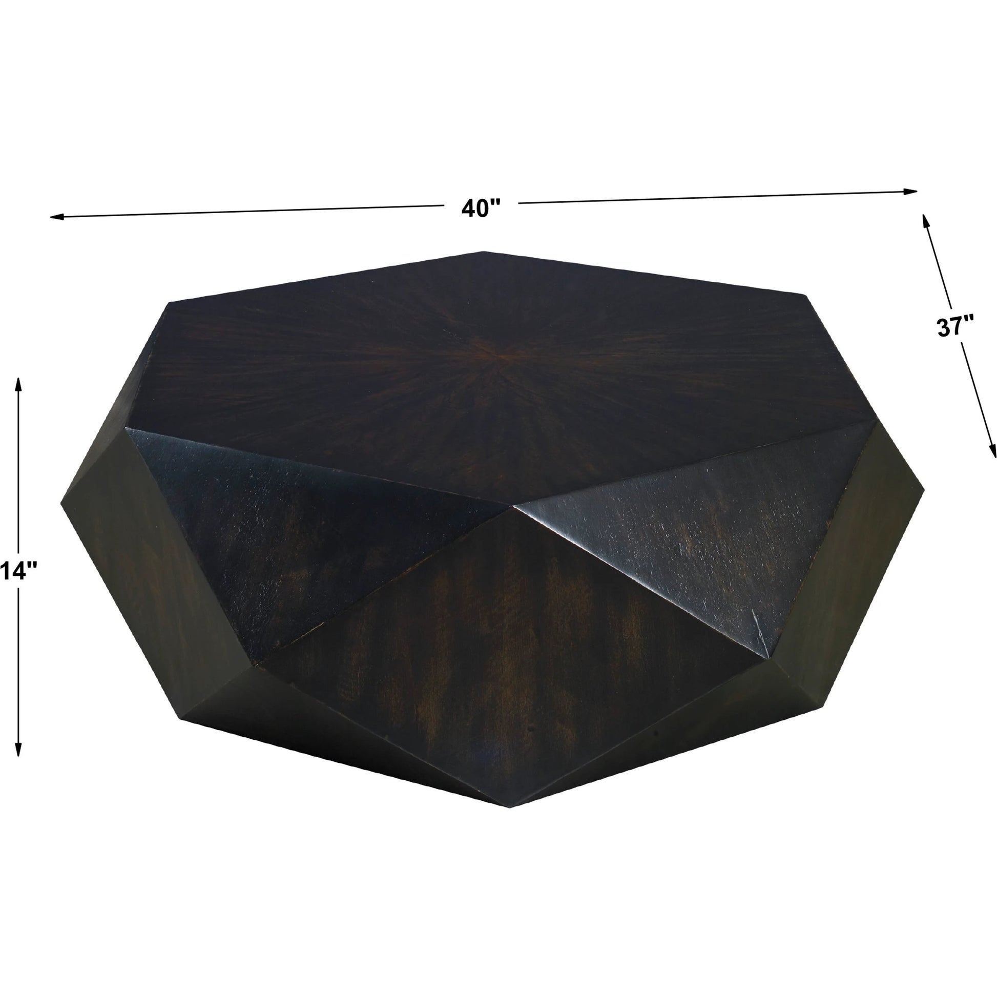 Volker Small Coffee Table by Uttermost in black. Made from mdf carb phase 2 with javawood in a eclectic & global style.
