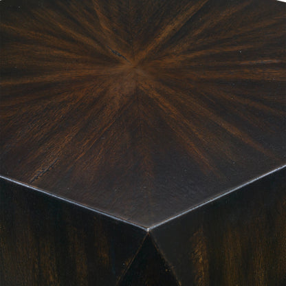 Volker Side Table by Uttermost in white. Made from carb phase 2 with javawood in a eclectic & global style.