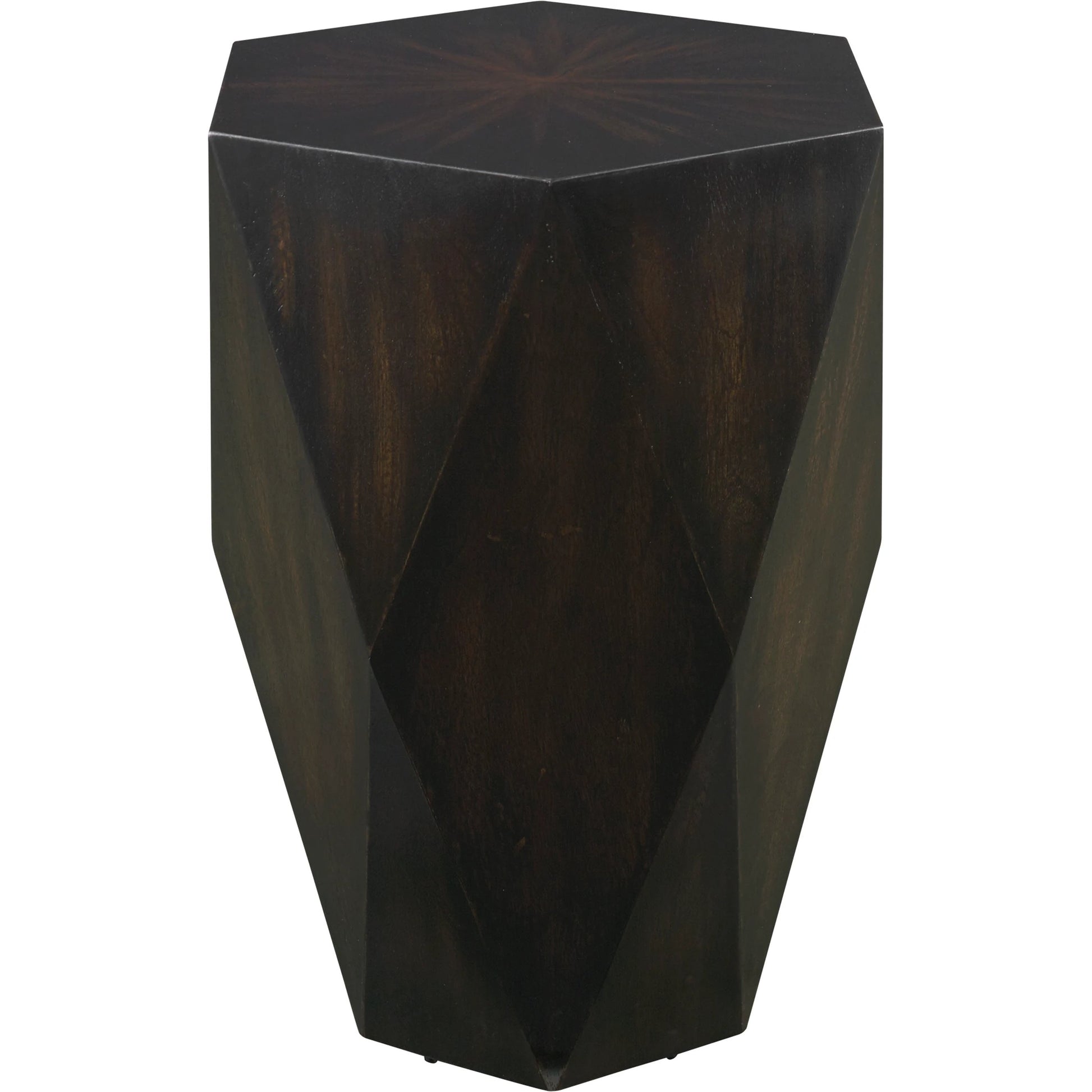 Volker Side Table by Uttermost in white. Made from carb phase 2 with javawood in a eclectic & global style.