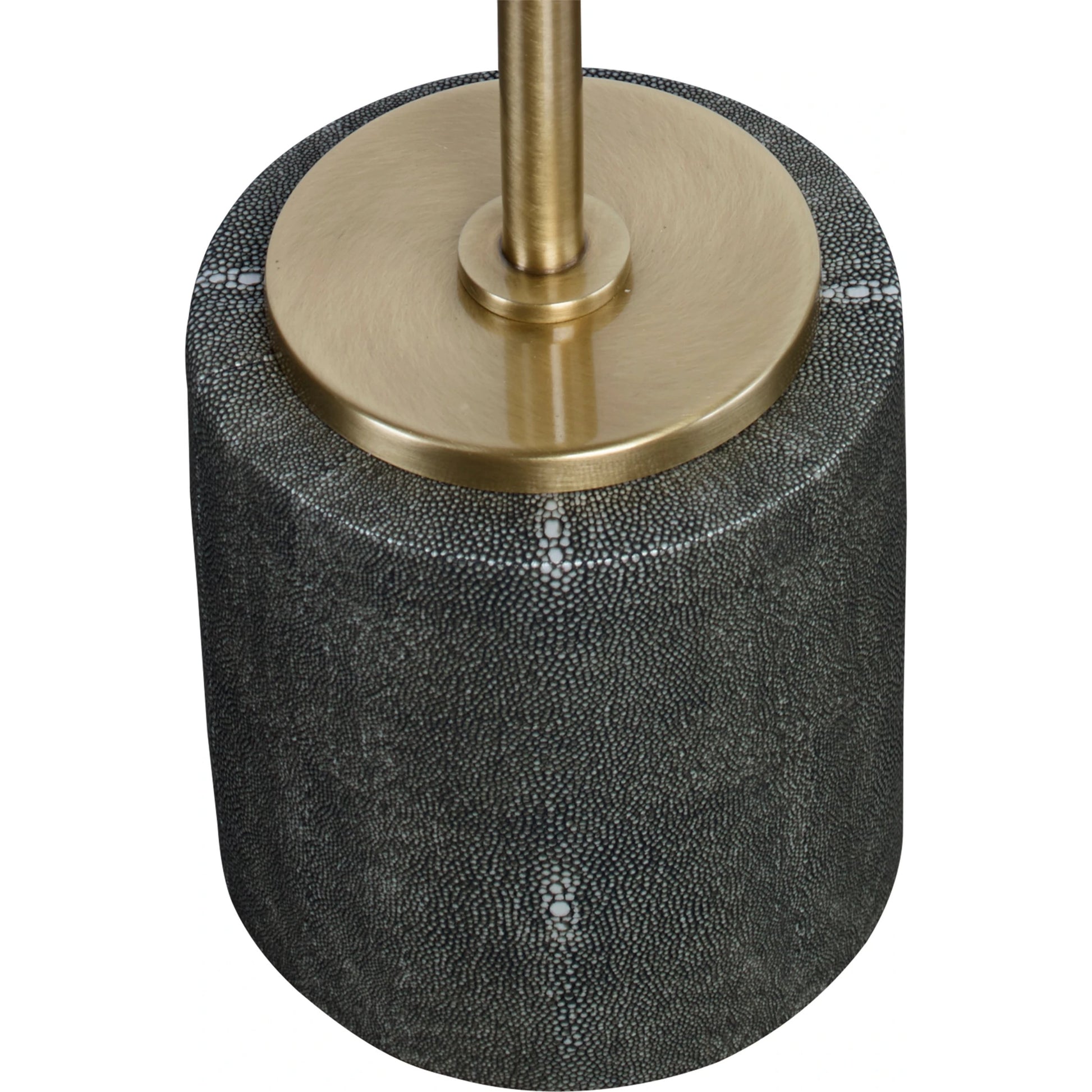 Laurier Accent Table by Uttermost in brass. Made from 50% iron, 15% glass, 10% faux ful, 25% pine wood in a transitional style.