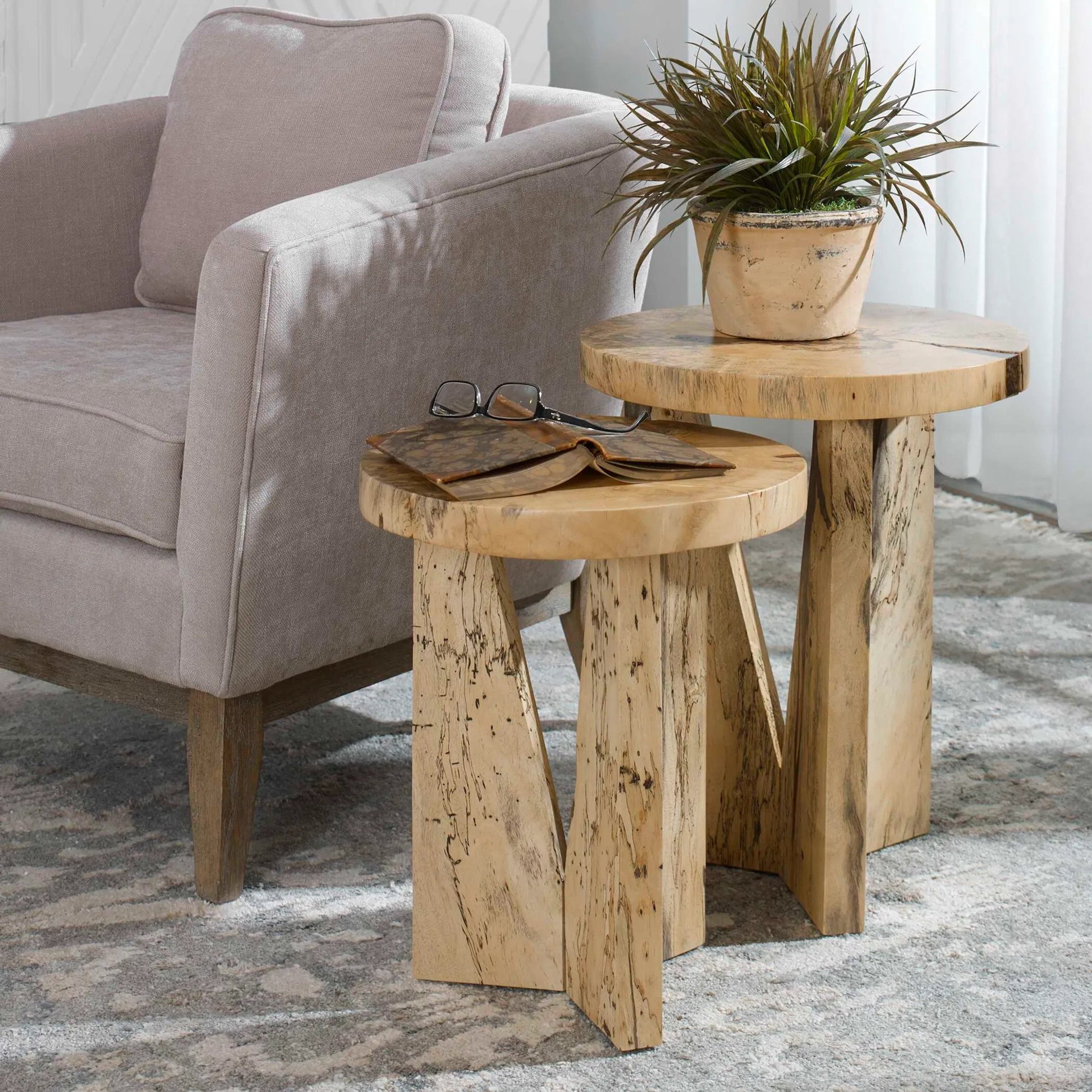 Nadette Nesting Tables by Uttermost. Made from unique in a eclectic & global style.