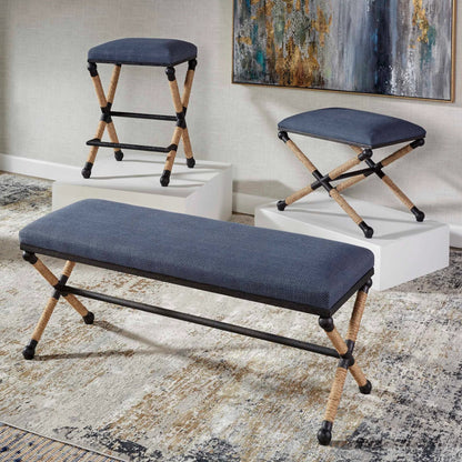 Firth Small Bench by Uttermost. Made from unique in a coastal style.