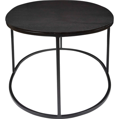 Coreene Oval Coffee Table by Uttermost in antique black. Made from iron, aluminum in a transitional style.