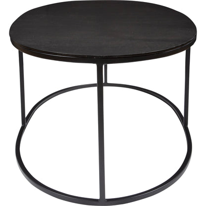 Coreene Oval Coffee Table by Uttermost in antique black. Made from iron, aluminum in a transitional style.