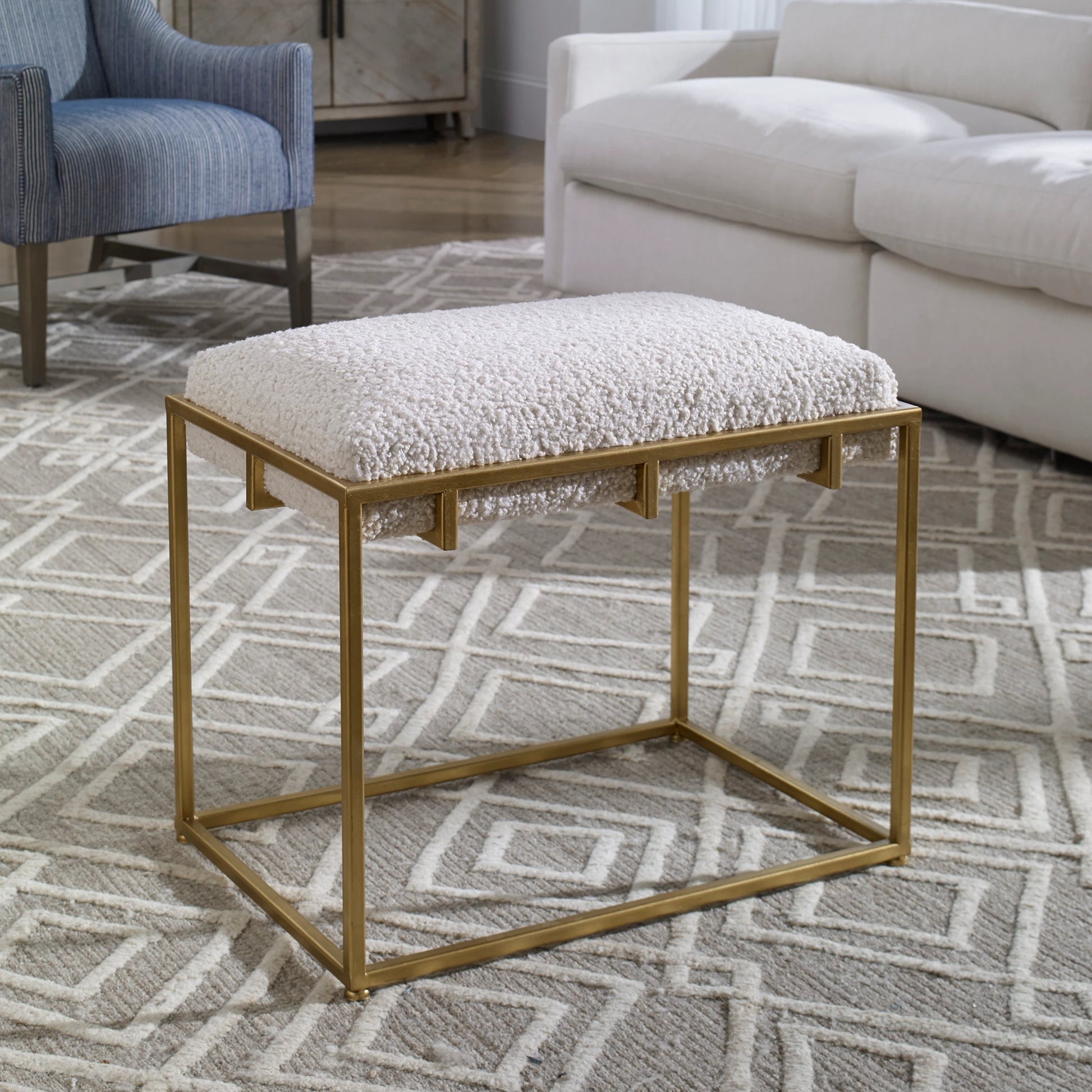 Paradox Small Bench by Uttermost. Made from unique in a modern style.